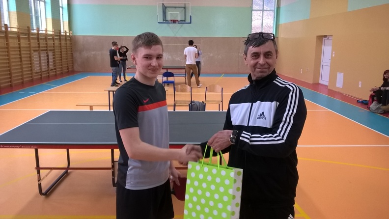 Krystian Gawroński - zwycięzca turnieju tenisa stołowego 2016